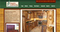 Desktop Screenshot of frontiercabinetry.com